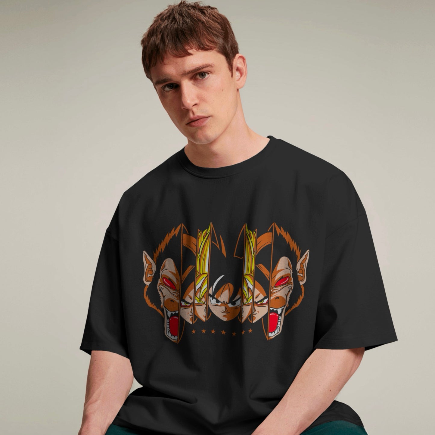 Super Saiyan Levels Oversized Tee