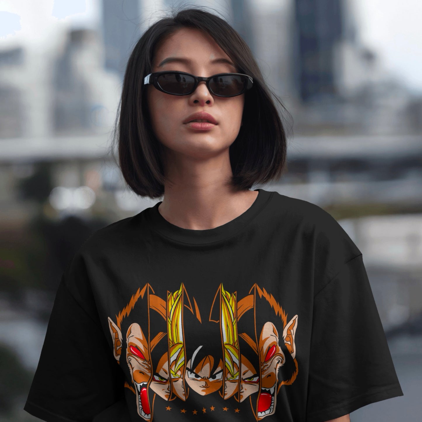 Super Saiyan Levels Oversized Tee