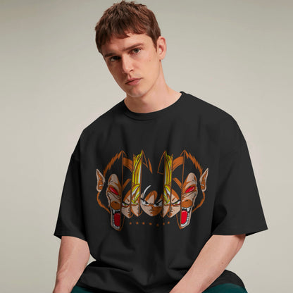 Super Saiyan Levels Oversized Tee