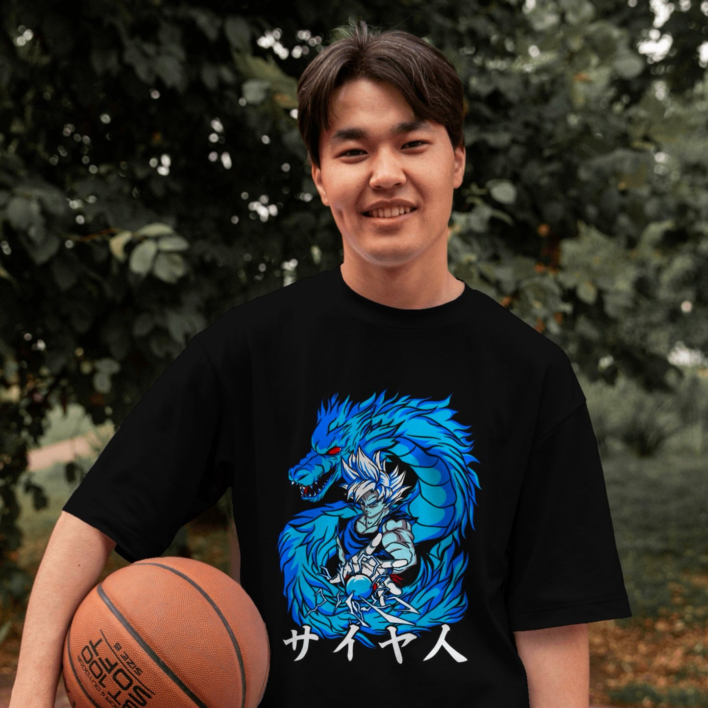 Goku Blue Super Saiyan Oversized Tee